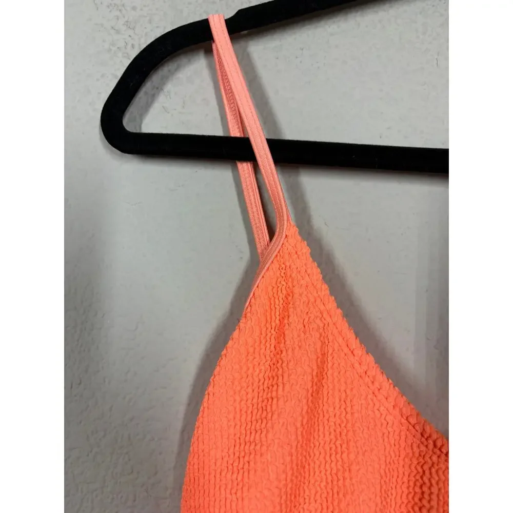 Good American Size 3/4 Always Fit One Piece Swimsuit Swimwear Beachwear Orange